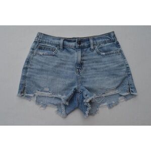 Aerie Sz XS Daydream Distressed Denim Light Wash Shorts